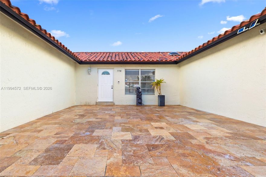 WELCOME HOME to this Charming and Well-Maintained Corner-Lot Home in Prime Hialeah. This property features 3-bedroom, 2-bath single-story home that sits on a 9,493 sq. ft. corner lot, perfect for entertaining or creating your own private outdoor retreat with lots of privacy and fenced-in borders of the property that was installed in 2023. Roof upgraded in 2021, Enjoy the upgraded kitchen with stainless-steel appliances remodeled in 2022.The home is in excellent condition and move-in ready. There is a converted efficiency—ideal for rental income, guests, or multi-generational use. Split-bedroom layout provides added privacy. The living area is Bright and open with ceramic tile flooring with excellent natural light. Conveniently located near Spanish Lake Elementary and Joella C. Good Elementary with Montessori Magnet Program. Also close to the Miramar Cultural Center, parks, and major highways like the Florida Turnpike and Palmetto Expressway. Ready to make this your dream Home