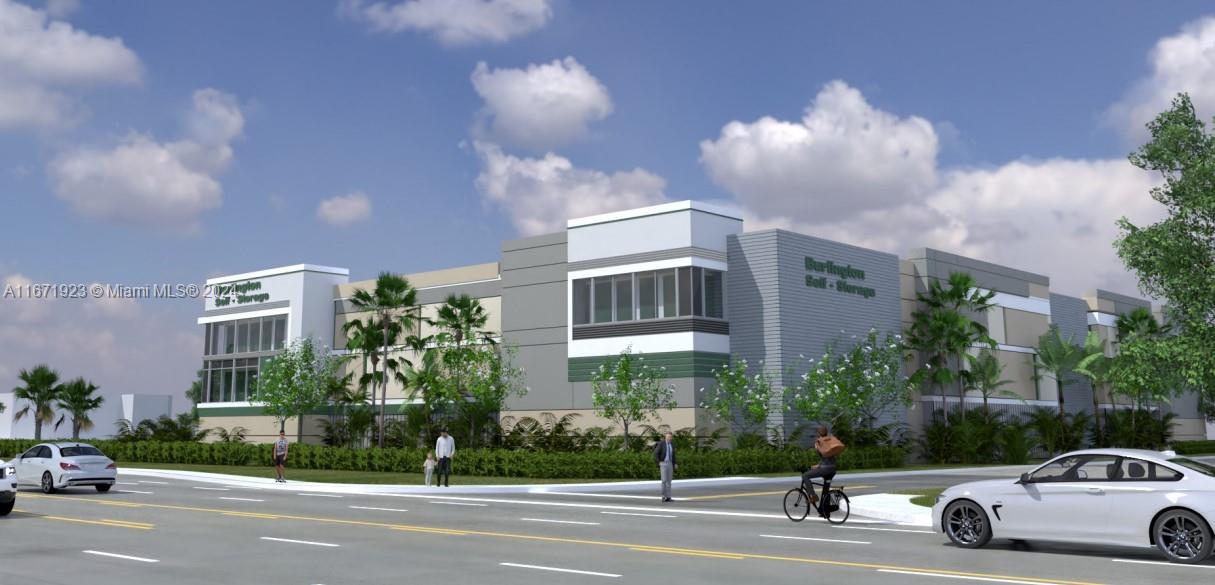 Beautifully and professionally designed by an experienced self-storage developer / operator.
Site plan approved - Ready to obtain permits.
3 story, 759 units.
Gross building area - 98,857 sf, Unit leasable - 73,820 sf, Average unite size - 97.26 sf.
Excellent visibility - Approximately 290' of Gun Club Rd frontage.
Gun Club Rd left turn lane access.
Additional access from South Military Trail and pylon signage.
AADT, Signalized intersection of South Military Trail and Jog Rd - 46,000, Southern Blvd at South Military Trail - 72,000.
Asking price reduced $800,000. Owner wants to negotiate and sell!