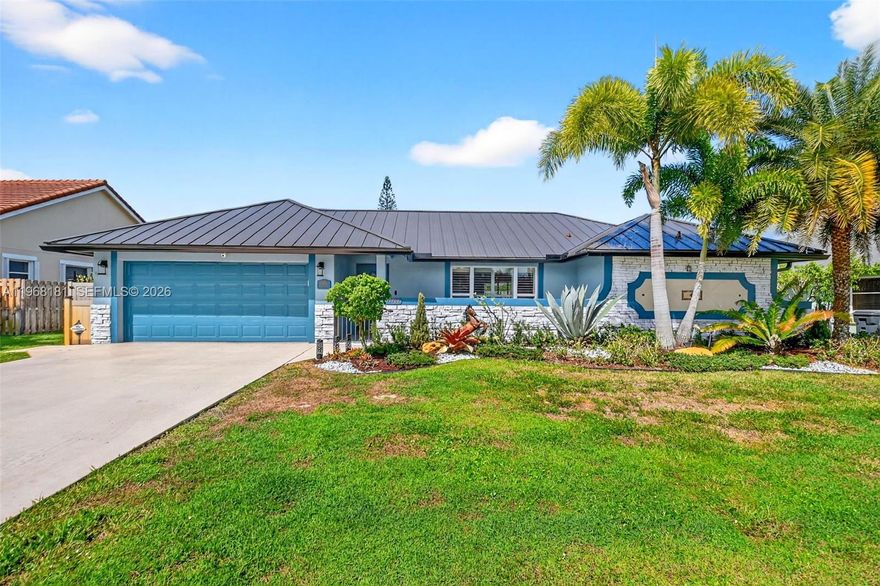Welcome to Wellington, Florida’s premier equestrian community, known for its A-rated schools, abundant shopping, parks, and endless recreation opportunities. This fabulously upgraded 3-bedroom, 2-bathroom home offers comfort, style, and an exceptional outdoor lifestyle.

The home features a brand-new metal roof installed in 2025 and over $60,000 in recent upgrades, including beautiful landscaping and a sensational backyard designed for both relaxation and entertaining. Enjoy your private outdoor oasis with a covered patio, full outdoor kitchen, sauna, jacuzzi, and brand-new decking—perfect for hosting guests or unwinding at home.

Additional highlights include impact windows and doors, a heated saltwater pool, and a whole-home water filtration system for added comfort and peace of mind.

Ideally located just a short walk to Wellington Community High School and short drive to New Horizon Elementary and Wellington Landings Middle School, this home offers the rare benefit of living in a wonderful Wellington neighborhood with no HOA.

Experience the best of South Florida living in one of the most desirable communities in Palm Beach County.