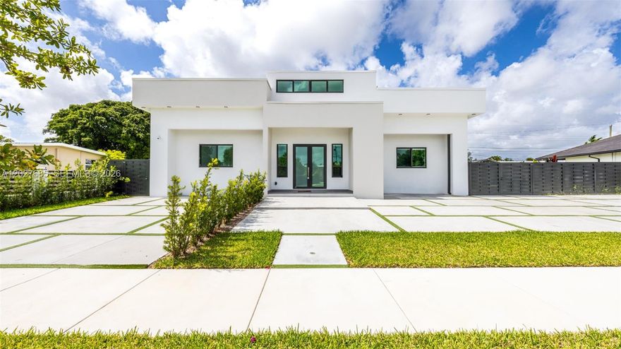 Experience unparalleled contemporary luxury in this 2025 new construction masterpiece—a custom architectural gem, truly one of a kind in one of Kendall’s most exclusive enclaves. This 4-bedroom, 4-bath estate offers over 3,012 actual sq. ft. of living space on a massive, fully fenced 12,126 sq. ft. lot.

Designed for ultimate privacy and flexibility, every bedroom features independent exterior access. The crown jewel is the expansive upper-level terrace—ideal for elite entertaining, recreation, or business use—and it is structurally engineered to easily support a future second-story addition, instantly enhancing your equity and transforming the home into a two-story estate. Security cameras installed and property is pre-wired/pre-installed for smart home system integration, allowing easy conversion to a fully smart home.

Luminous and ultra-spacious, the residence showcases seamless indoor-outdoor flow with ample room for a custom pool. Enjoy “Miami without the noise” in a quiet, low-traffic neighborhood, with easy access to US-1, the Turnpike, and the Palmetto Expressway. Just minutes from Dadeland Mall, top-tier schools, FIU, and the University of Miami, and approximately 25 minutes from Miami International Airport.

Sellers are contributing up to $10,000 in concessions. Also available for rent!