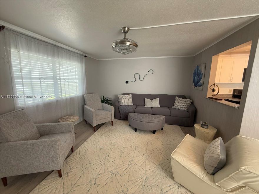 **REDUCED*BEAUTIFULLY FURNISHED 1 bed / 1.5 bath located in the 55+ gated community of Kings Point in Delray. This condo is a CORNER unit located on the first floor. Assigned parking space and building has a lyft. Open living area and dining space with lots of natural lightning due to the extra windows. Kitchen is equipped with stainless steel appliances and a dishwasher. Half bath located down the hall and convenient for visitors. Big primary bedroom that had its own bathroom and leads to the Florida room. Beautifully renovated shower and lots of closet space. Washer and dryer are located inside the condo. Patio overlooks the peaceful golf! Community offers a lot of amenities, activities, security and much more! Buyer responsible for a capital contribution of $1800 at closing. Parking #35