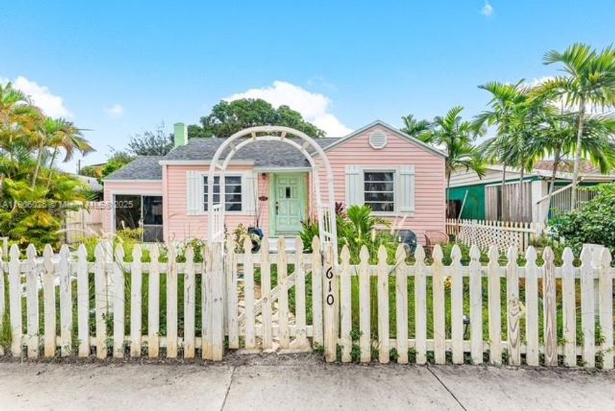 This charming & recently updated Fisherman’s cottage sits on an oversized lot and has lots of room for expansion. Its rustic charm is undeniable & the home is just a short walk or bike ride away from the bridge to Palm Beach Island, giving you access to the beach and ocean anytime! There is room in the large backyard for a pool and cabana house. The kitchen was just redone as was the electrical panel and water heater. New A/C. A new roof was installed about three years ago. The garage was enclosed and was once used as a third bedroom and could be utilized again in that fashion or it would make a good workshop/hobby area.
With some minor improvements and upgrades this house could be transformed into a very lucrative Seasonal rental or use it as is as your own private hideaway in paradise!