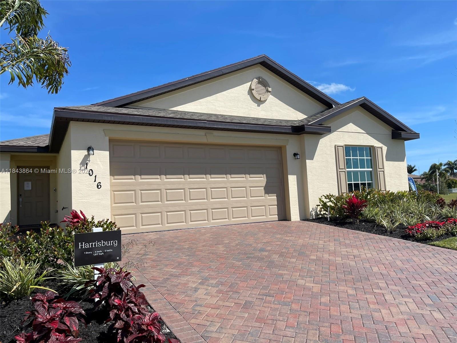 This beautiful home offers a single-level design focusing on simplicity and easy upkeep. This layout seamlessly merges the kitchen, dining space, and communal area. Four bedrooms, featuring an Owner suite with a full private bathroom. Completing the residence, two car garage with Wi-Fi enabled garage opener, ring doorbell with electronic door lock and Wi-Fi enabled AC thermostat, windows are impact-resistant throughout. Stainless steel appliances and a washer and dryer are included. No Utilities are included. Min 650 Credit Score, First, Security and Last Month, Household income should meet or exceed three times the rent.