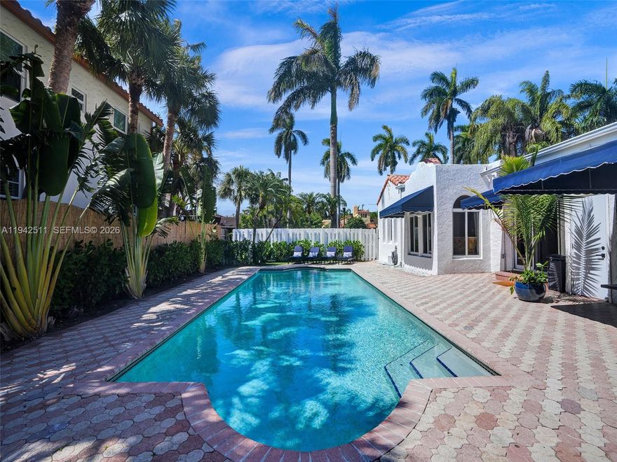 Step into the romance of Old Hollywood with this beautifully restored 1930 estate-style residence, where timeless character meets modern luxury. Set on a lush 9,500 sq ft lot, this 5-bed, 4-bath home offers approx 2,800 sq ft of elegant living space. The home features smooth plaster walls and ceilings, upgraded spa-inspired bathrooms, and abundant natural light throughout. A large upstairs primary suite serves as a private retreat, offering elevated separation, generous proportions, and a serene escape reminiscent of a classic Hollywood hideaway. Hurricane-impact windows provide modern peace of mind while preserving the home’s original architectural charm.

Outdoors, your private sanctuary awaits. The expansive backyard showcases a huge resort-style swimming pool, a brand-new pool heater for year-round enjoyment, and beautiful landscaping and covered patio area to truly  transform the space into a personal oasis inspired by a bygone Hollywood era.

Enhancing the home’s versatility is a separate in-law / guest residence, ideal for hosting visitors, extended family, a private studio, or refined home office. A two-car garage and generous outdoor space complete this exceptional property.

Ideally located just minutes from Hollywood Beach, downtown Hollywood, dining, shopping, and cultural attractions. 1128 Tyler Street is more than a home—it’s a lifestyle, presenting a rare opportunity to own a piece of Hollywood’s storied past, thoughtfully reimagined for modern living.