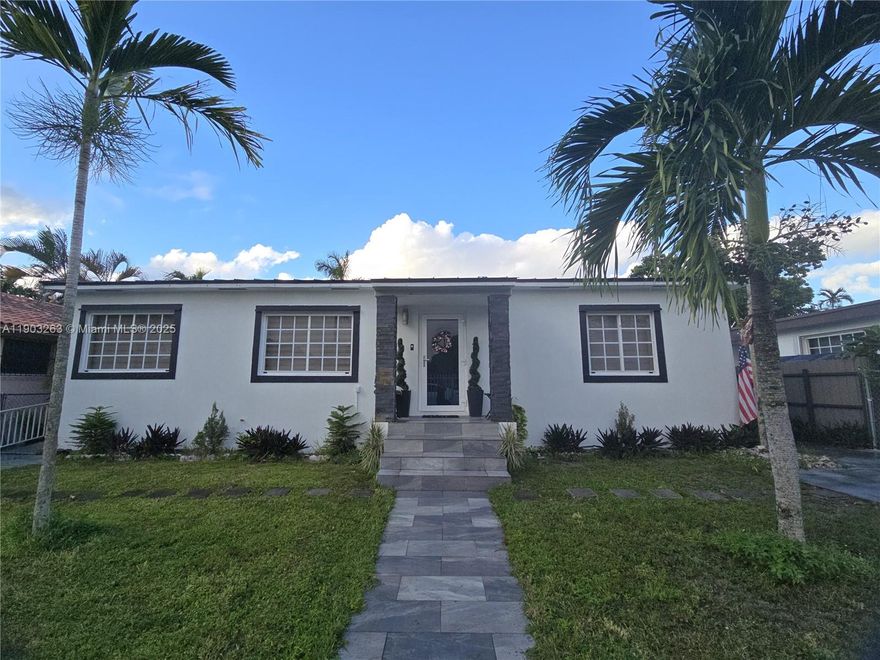 Welcome to this spacious and inviting 5-bedroom, plus Den and 3-bathroom home, offering the perfect blend of comfort and convenience. Located just 5 miles to Miami International Airport and just 1 mile to Hialeah Park Casino. This is a family-friendly neighborhood, this home is ideal for growing families or anyone who needs extra space. New Metal Roof 2021, AC 2020, updated bathrooms, and updated kitchen with stainless steel appliances. Large backyard with cover terrace and BBQ area, truly made for gatherings! Call to listing Agent for details and showing...