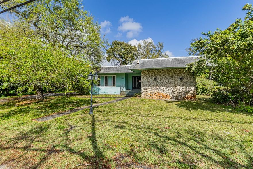 Located in the historic Shorecrest neighborhood of Miami Shores, this property sits on an oversized corner lot along a picturesque, highly regarded residential street. This rare offering features a versatile 15,000 sq ft triple lot, creating exceptional potential for both end users and investors. The property may be subdivided into multiple lots for development or utilized as one expansive estate site. LARGEST LOT FOR SALE IN SUBDIVISION! Buyer to verify all zoning and building requirements. Just half a block from the water.