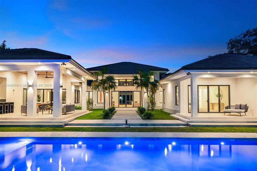 A newly constructed home completed in 2024 is now available for purchase. Perfectly crafted for modern living in picturesque Pinecrest. Seamlessly blending indoor/outdoor spaces for relaxation and entertainment. This home showcases exquisite custom Italian cabinetry from Mia Cucina, carefully chosen to complement the natural tones and create a modern yet inviting atmosphere. The master suite also offers direct access to the pool, providing a private retreat within the comfort of your own home. The property boasts additional amenities, including a spacious 3-car garage for convenient parking and storage. Outside, a refreshing pool awaits, perfect for cooling off on hot days or enjoying leisurely swims. Within walking distance of Miami Palmetto Senior High School.