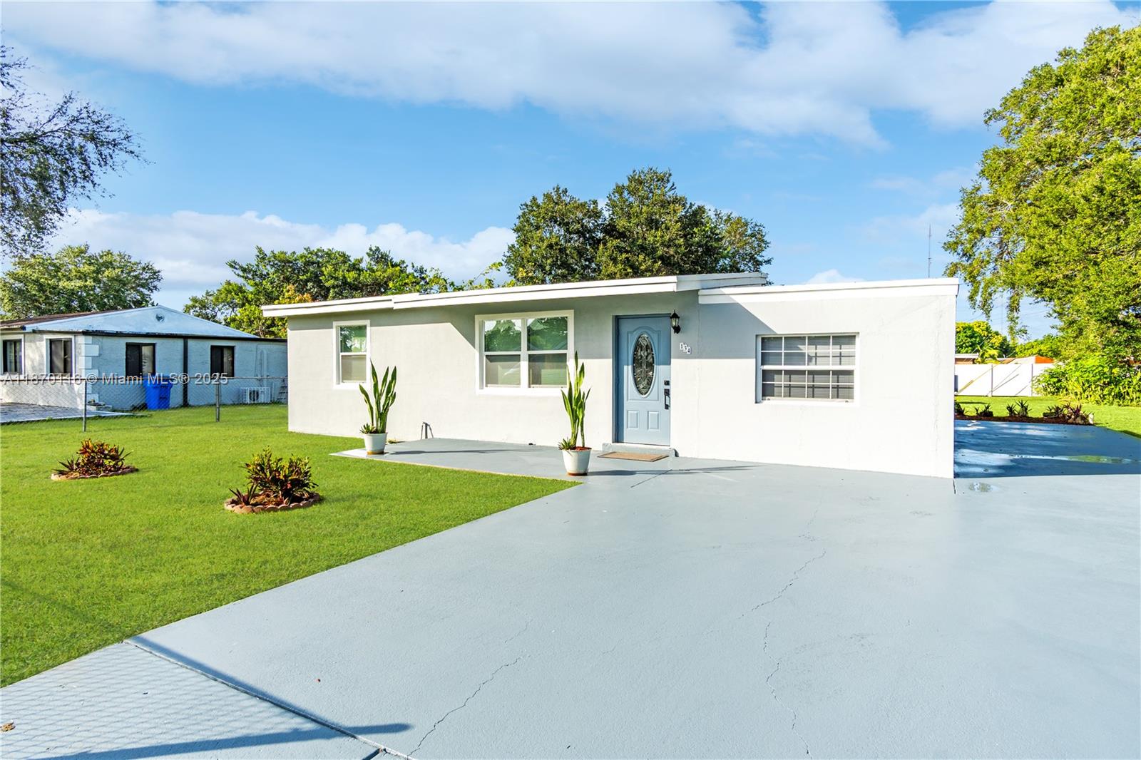 Move-in ready home on an extra large 10,264 Sq Ft lot with space for a pool, boat, or RV! Recent updates include new central A/C (2025), roof (Nov 2024), treated driveway, all new doors, windows, and baseboards. Enjoy peace of mind with hurricane shutters and a water heater just 5 years old. Inside, the kitchen shines with quartz counters, solid wood cabinets, newer fridge (3 yrs), and an electric range (1 yr). Spacious wall-to-wall closets with new doors and vaulted ceilings in the living area (option to expose beams) make this home both functional and stylish.