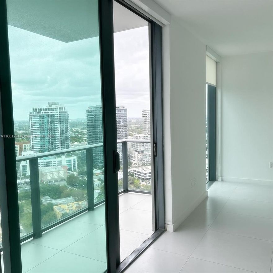 Enjoy this beautiful 2 bedroom 2 bathroom with amazing views to Midtown and Wynwood, with luxurious finishes, tile floor and top of the line open kitchen. Centrally located closed to downtown, airport, Coral Gables, Coconut Grove and Miami Beach. With world class amenities, rooftop pool, 24 hours front desk, security, club room, kids room, sauna, theater, fitness center, tennis court, valet parking and much more. Tenant Occupied until October 10