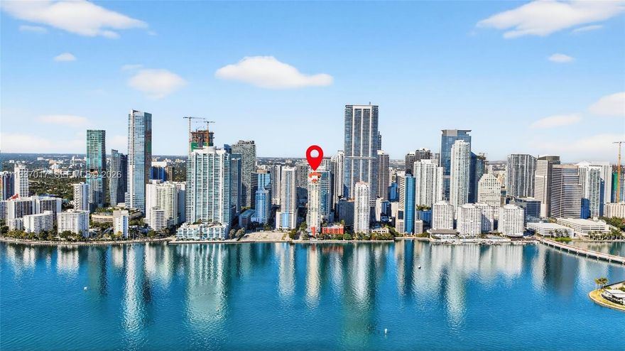 This 2-bedroom, 2-bath residence offers unobstructed balcony views of Biscayne Bay and the Brickell skyline. The split-bedroom layout provides privacy and functionality, while floor-to-ceiling natural light, tile flooring, and a modern kitchen with stainless steel appliances deliver clean, living room space. Rent up to 12 times per year, making this an ideal asset for short-term flexibility, vacation home or annual lease. Located steps from Brickell City Centre shopping, top restaurants and nightlife, this unit offers true walkability in Miami’s most active urban core. If you prefer to stay at home, the Mark building is one of Brickell’s most amenity-packed waterfront buildings, featuring a bayfront pool deck, hot tub, tennis and pickleball courts, indoor racquetball court, fitness center, sauna, billiards room, and on-site convenience store. A rare opportunity for owners seeking water views, location, amenities, and a proximity to a lively Brickell. Come check it out for yourself