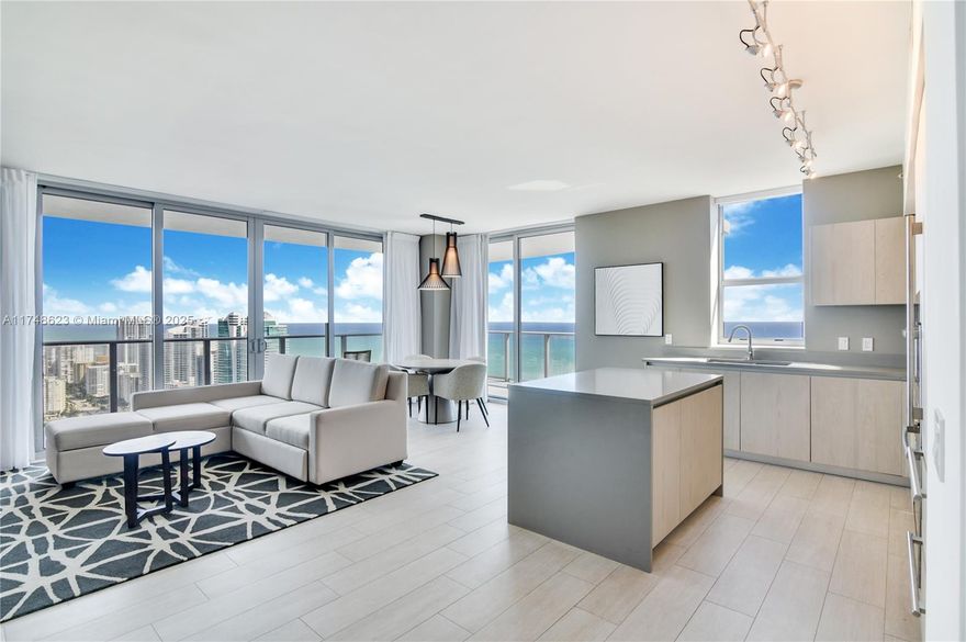 Stunning residential unit 2BR 2BTH at Hyde Beach House. A versatile opportunity perfect for primary residence, vacation rentals, or as an investment property.Beach-Inspired Interiors Luxury high-rise turnkey unit with a new concept of condo-hotel 
Corner unit offers breathtaking views, a spacious layout, and luxurious finishes with large terrace overlooking the ocean, intercostal in a total of 1869 SQFT.  Enjoy resort-style amenities, including marina, pools, fitness center, Spa, outdoor tennis& indoor racquetball/basketball court., rooftop lounge, and beach club access.

Short-term rentals allowed, making it ideal for Airbnb and vacation rental income. Benefit from the flexibility of ownership and the potential for high returns.

Don’t miss out on this unique opportunity !