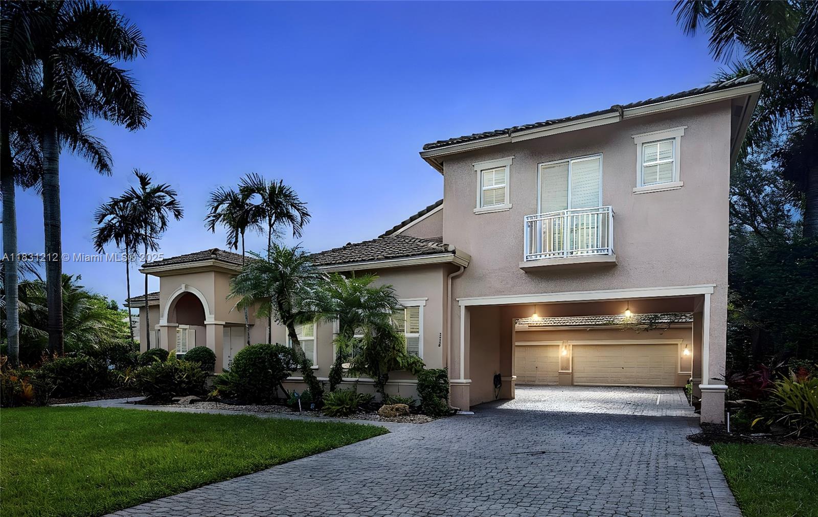 Experience refined luxury in this exquisite estate home with panoramic lake views and lush tropical landscaping surrounding a resort-style pool. Located in the prestigious Saddle Brook community of Davie, this 6-bedroom, 5.5-bath residence offers a 3-car garage, soaring volume ceilings, and marble flooring throughout the main level. The gourmet kitchen features top-tier appliances and a gas cooktop. Additional highlights include a 2021 roof, full-impact windows, whole-house generator, custom walk-in closets, and elegant designer finishes throughout. A true masterpiece of comfort and sophistication.