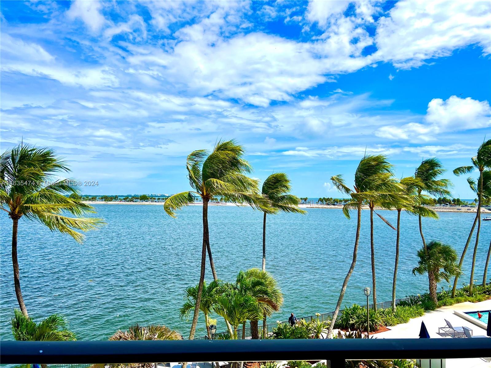Excellent 2-bed, 2-bath unit in a desirable Brickell waterfront condo. This exceptional 1,460 sq. ft. corner unit features impact windows, porcelain tiles a wrap-around balcony with stunning Brickell Bay water views. Spacious balcony and a well-equipped open kitchen with granite countertops with new Appliances, large closets and big bathrooms. Close to I-95. Excellent public schools. The building boasts a nice community and resort-style amenities, including 5 tennis courts, 3 racquetball courts, heated Olympic pools, a BBQ area with bay views, a fitness center, steam, sauna, game room, mini market inside the building, and beauty salon. 24-hour security and valet parking + 1 parking space. This is a must-see property and a fantastic opportunity to live in the best of Brickell.