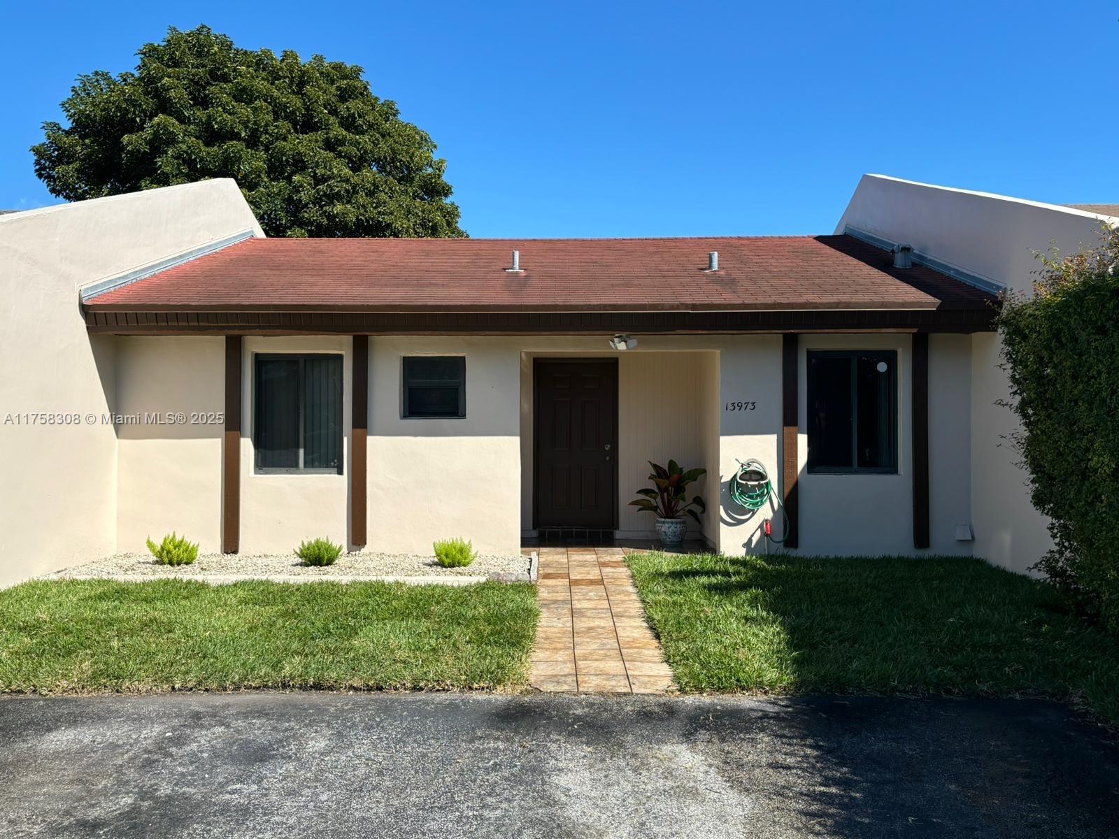 Opportunity! Beautiful 2 bedrooms 1 and a half bathrooms and a patio! Located in Bent tree, a quiet and secluded area with a lot of green common areas, lakes and children's playground. This townhouse includes 2 parking spaces in front of the property and visitor's parking steps away. For those families with school age children, you can walk your children to school. The property has been beautifully restored just painted inside and outside. Air conditioning exterior unit was recently installed and new fridge. At the same time is ideal for those that like to add their own taste to their home. They won't have to spend a lot to redo a new kitchen or bathroom.
Driving Directions: