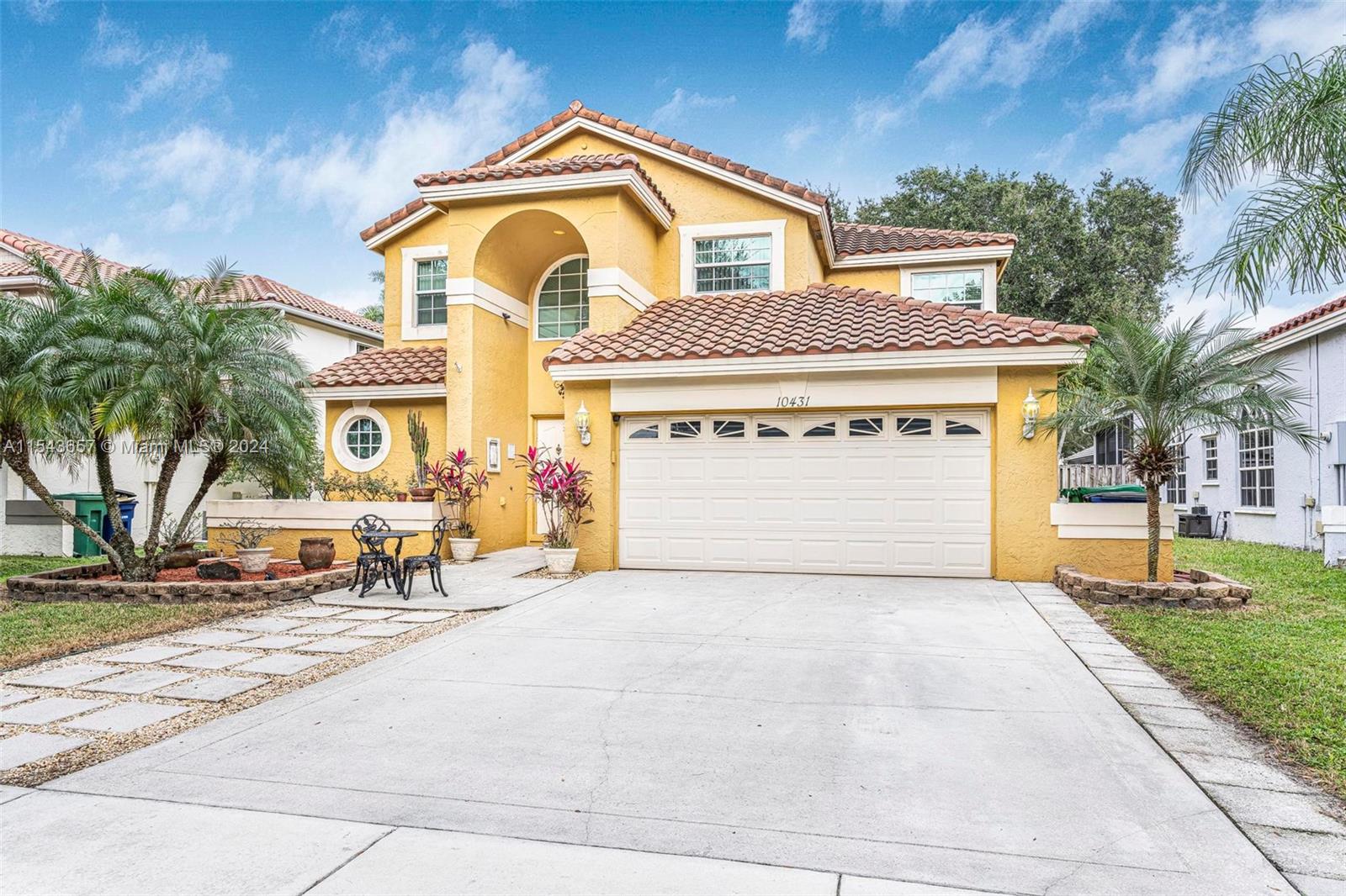 Nestled in the highly sought after community of Embassy Lakes in Cooper City, this beautiful residence offers the perfect blend of warmth & functionality w/ natural lighting + amazing floor plan. Boasting 4/2.5 bathrooms, this home welcomes you w/ volume ceilings, spacious living room & open kitchen. The primary bedroom is favorably located on the first floor. Newer roof! Impact windows! New electrical panel! This inviting ambiance extends outdoors to the screened in + tiled porch. Gated community w/ resorts style amenities such as community pool, gym, basketball, tennis + volleyball courts, pickle ball + playgrounds. Conveniently located near A+ schools, restaurants, hospitals and major highways. This property offers both accessibility & enjoyment, making it an ideal place to call home!