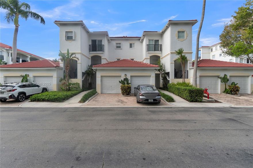 Fully furnished and equipped 2 bed, 2 bath unit in the heart of Aventura. This spacious ground-floor residence features 9-ft ceilings, porcelain floors throughout, an open-concept kitchen with granite countertops, stainless steel appliances, and a breakfast bar. Enjoy the tranquility of a serene garden view. The unit includes massive walk-in closets, oversized bathroom with a soaking tub, and an assigned covered parking space with ample guest parking. Located in a pet-friendly, Mediterranean-style waterfront community with resort-style amenities such as 2 swimming pools, a clubhouse, gym, yoga room, business center, tennis courts, BBQ areas, party room, theater, and 24-hour gated security. Short-term rentals allowed, this property presents an ideal investment opportunity.