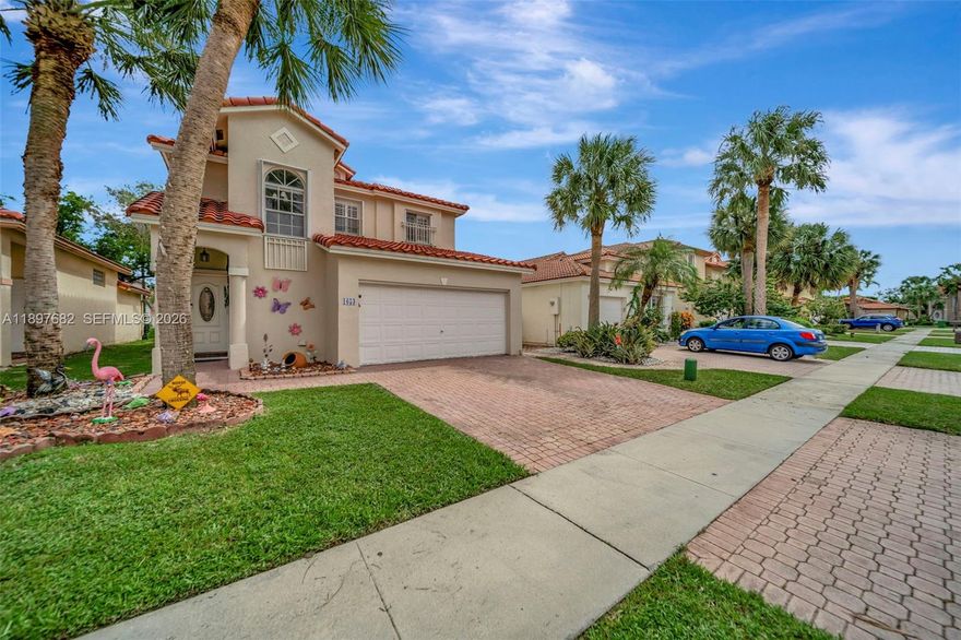 4-bedroom, 2.5-bath home located in the highly sought-after gated community of Grand Palms in Pembroke Pines. Enjoy a true resort-style atmosphere with lush green space and scenic walking paths that only a golf course community can offer.

HOA amenities include cable, internet, ADT alarm monitoring, guard gate, lawn care, landscaping, and more—adding value and ease to your lifestyle. Ideally located near major roadways, shopping, and dining, this home offers both privacy and convenience.