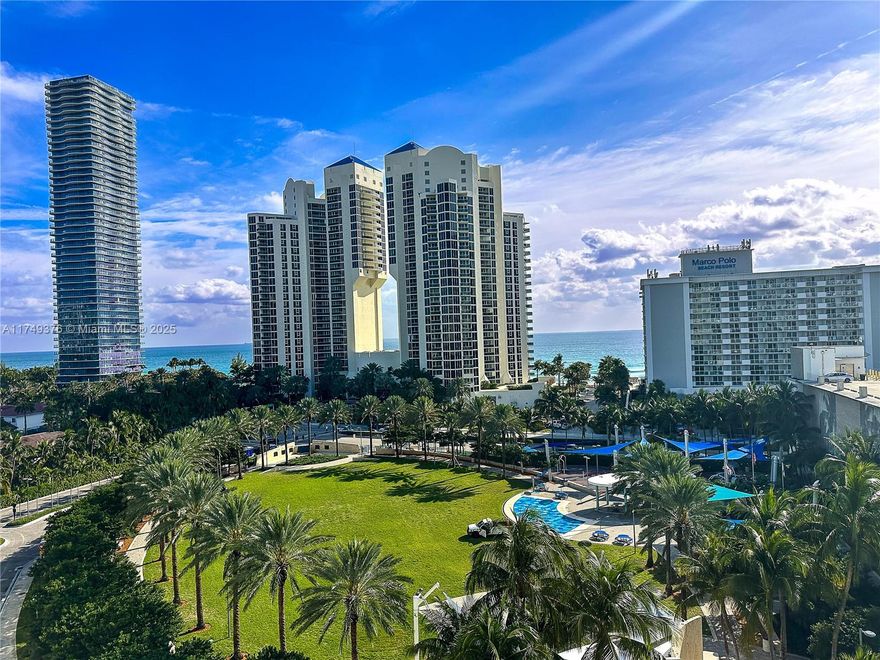 Excellent investment opportunity without rental restrictions.Enjoy the beautiful city of Sunny Isles, always living in vacation mode with this beautiful, bright and spacious unit with an open view from its balcony to the Heritage Park and the sea.
Condo sought for vacations in an excellent location and steps from the beach.
Its excellent location allows you to be close to the entertainment areas, restaurants, cafes, the famous Aventura Mall and many more activities to enjoy.
Pet friendly building, has 24 hours Front Desk Security, Valet Service, the entrance comes with 1 Assigned Parking, Pool, Tennis Courts, Gym, Kids’ Playroom, Mini-Market, Café, Hair Salon located within the same building.
I invite you to visit the unit to discover this opportunity.