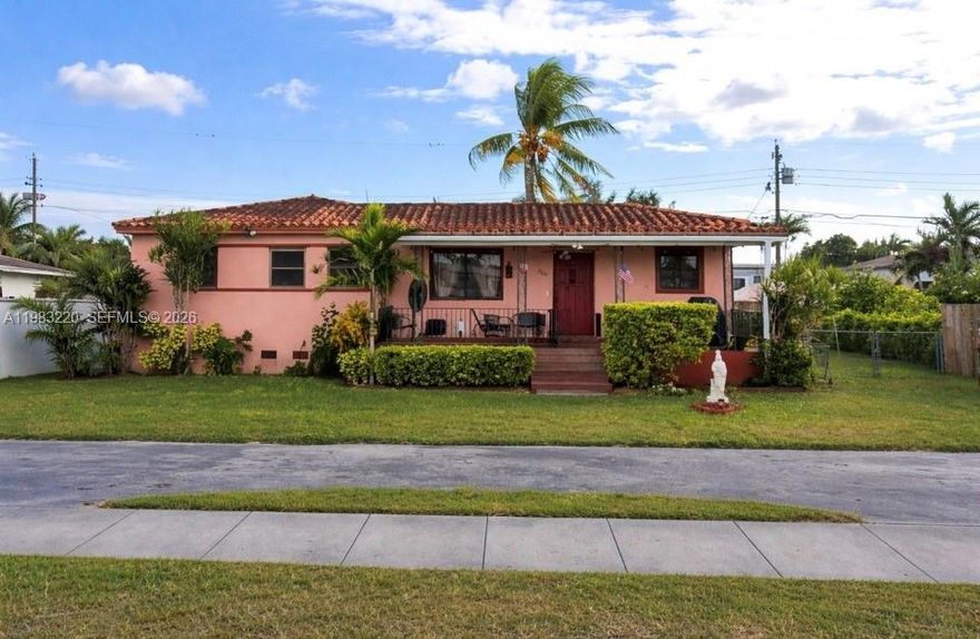 Beautiful 3-bedroom, 2-bathroom single-family home located in a quiet and established Miami neighborhood. This charming property features a spacious lot with a large front yard and mature landscaping, offering excellent curb appeal. The home provides comfortable living spaces, perfect for families or investors looking for a well-located property. One of the standout features is the ample parking space for a boat, RV, or multiple vehicles, a rare find in this area. Conveniently located near major highways, shopping centers, restaurants, parks, and schools.