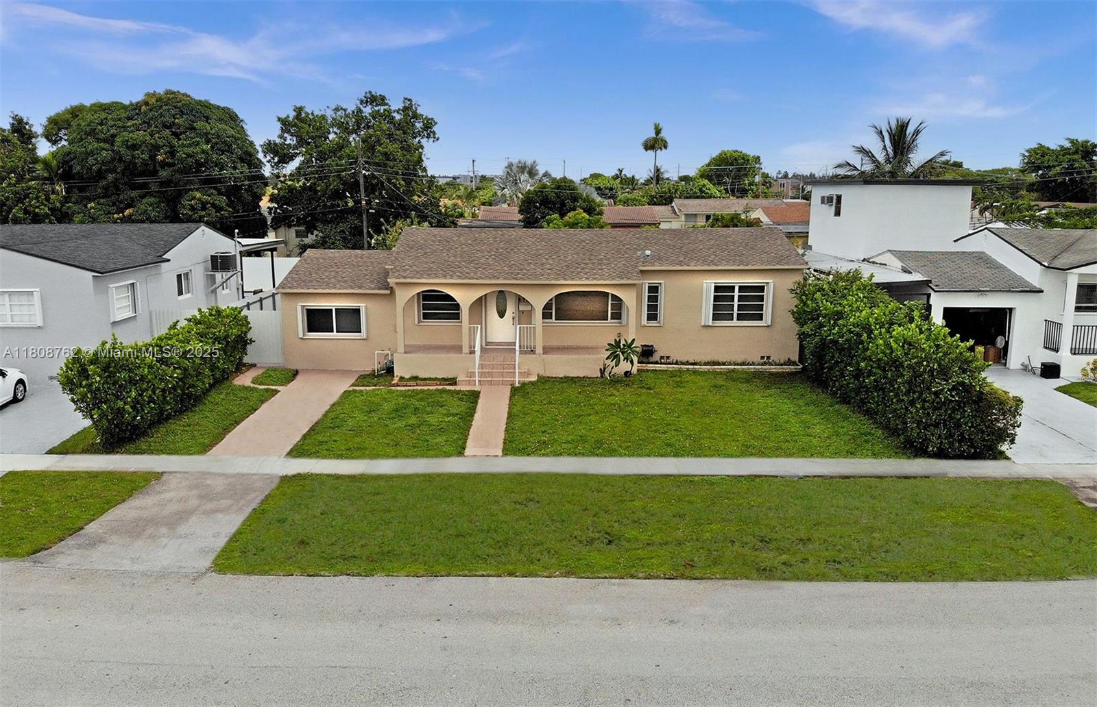This beautifully maintained single-family home features 3 bedrooms, 2 bathrooms, and two spacious family rooms — with the second family room easily convertible into a 4th bedroom. Freshly painted inside and out, the home also boasts a well water system, accordion shutters for storm protection, and a large backyard with plenty of space to build a pool. No HOA and located in a fantastic neighborhood. Easy to show and ready to sell
