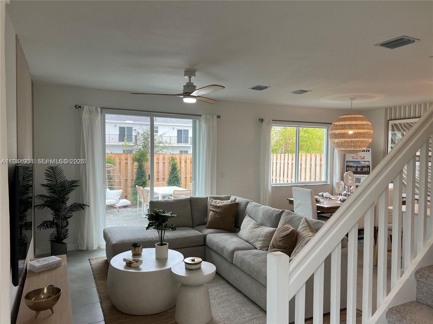 Beautiful 4-bedroom, 3.5-bath townhome located in the desirable Terra Sol community in Homestead. This spacious residence offers a functional layout with generous living areas, perfect for families. Enjoy a modern kitchen, ample natural light, and well-appointed bedrooms including a private primary suite. Terra Sol is a gated community featuring resort-style amenities including a pool, clubhouse, and green areas, all conveniently located near shopping, dining, schools, and major highways. A fantastic opportunity to own a large townhome in one of Homestead’s fastest-growing communities