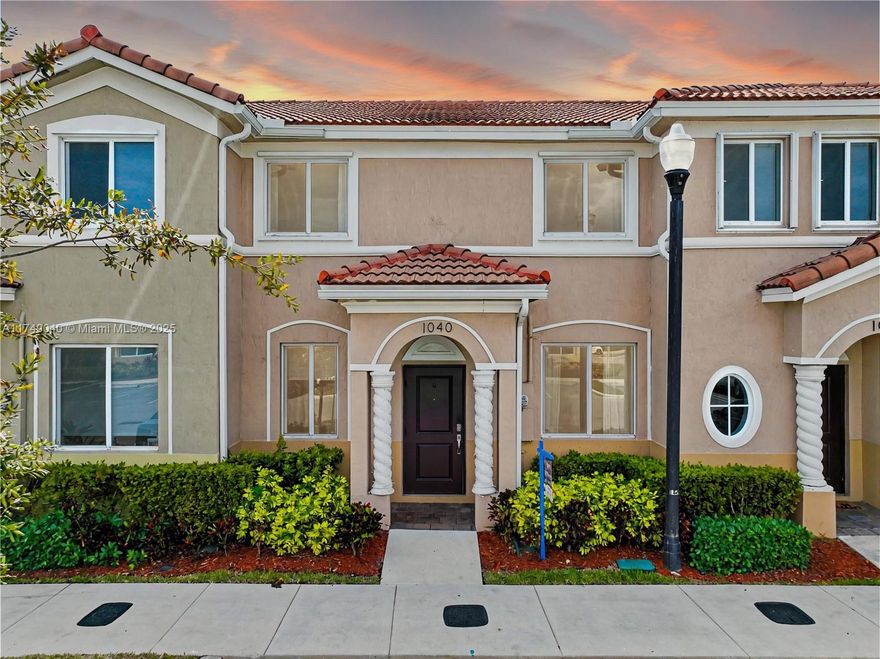 Stunning new construction townhome in the gated Seascape community of Keys Gate. Featuring 3 bedrooms and 2.5 bathrooms. Enjoy spacious living, dining, and family areas, plus an upgraded kitchen with quartz countertops, stainless steel appliances, and ample storage. The first floor has sleek tile flooring, while plush carpet adds comfort upstairs. State-of-the-art water filtration/purification system. Furniture can be included in the sale. Fully fenced backyard and a dedicated laundry room. Community amenities include 24-hour security, a pool, a playground, and an outdoor fitness area.HOA covers internet and premium cable. Conveniently located near top schools, dining, and shopping, and with easy access to the Turnpike & US-1. Enjoy the immersive 3D virtual tour. May the FORCE be with you!
