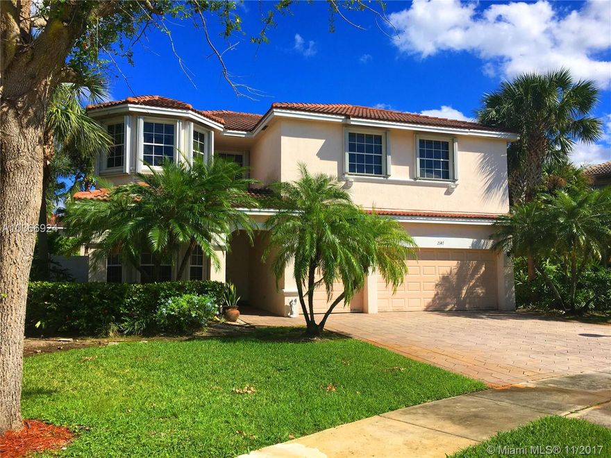 First time ever in the market. Private Oasis with Large yard,Pool and Spa. Accordion Shutters, Brand new Impact Front door. Gated Community located on a cul de sac. 2 Story home with 1 Bedroom and 1 Full Bathroom on the 1st floor. Brand new Washer/Dryer. Bright Open Floor Plan.