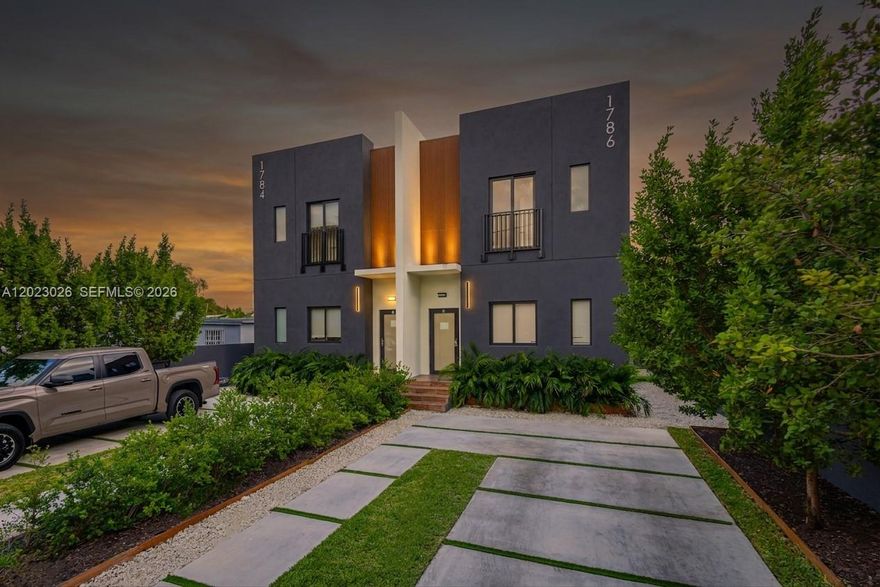 This beautiful duplex, completed in 2025, is currently operating as a FOURPLEX. The property features TWO SPACIOUS 4-BEDROOM/3-BATHROOM UNITS AND TWO STUDIOS, for a total of 10 bedrooms and 8 bathrooms, each with its own independent entrance, making this an exceptional investment opportunity for all types of investors. Centrally located with easy access to major highways, Wynwood, the Design District, and Downtown Miami. The property is fully leased to a single tenant, generating FIVE-FIGURE MONTHLY INCOME. Each unit also has its own separate A/C system. PLEASE DO NOT DISTURB THE TENANT. A virtual tour of the property is available upon request. The seller is offering a portfolio of properties in the area; please contact the listing agent for additional information.
