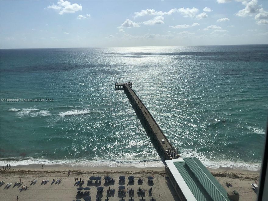 Newly renovated, fabulous Ocean Front Unit, 2B and 2.5b with an oversized wrap around balcony. Breathe in Nature's best air, enjoy sunrise and sunset in a perfectly centered LA PERLA building in the heart of Sunny Isles Beach. Direct Ocean view from all rooms! New kitchen cabinets, new white sparkling quarts countertops, new refrigerator, and much more... Unfurnished ready to design with personal touch and taste. Building amenities include pool, towel service, valet, gym. Minutes away from Bal Harbour Shops, Aventura Mall, walking distance from great restaurants, coffee shops, markets and much more... Enjoy romantic  evening walks on Sunny Isles Beach Pier with Moonlight Glow!