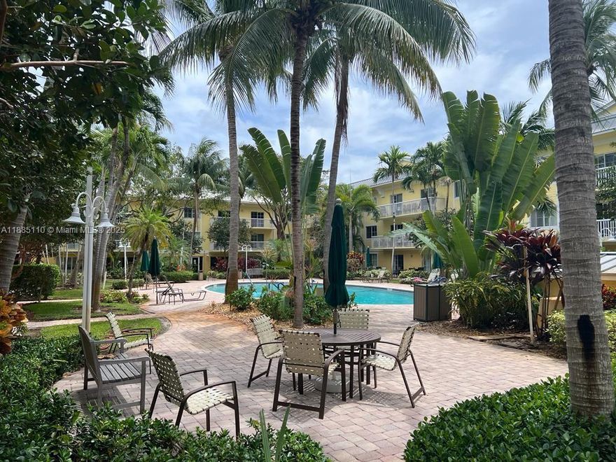 Victoria Park, one of the most sought after neighborhoods in Fort Lauderdale. THIS IS THE ONLY UNIT AVAILABLE FOR PURCHASE IN PINE CREST VILLAGE AT THE TIME OF ITS LISTING. This lovely apartment is steps from Broward Blvd and Las Olas Blvd. Perfect 1 bedroom 1 bath; great kitchen open to living room with eating bar, SS appliances, granite counters, ample storage including bike storage and walk in closet. Crown molding with great amenities including 2 pools, 2 gyms, billiards room, club room, washer in unit but common laundry also available on the same floor.