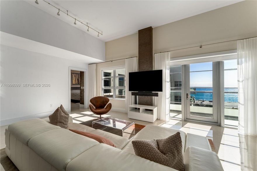 Step into a coastal retreat where luxury meets imagination at Caribbean N-604. This elegant 1-bedroom, 1.5-bath residence offers approximately 1,133 SF of ocean filled sunrises with beach views, refined living space, crowned by a private rooftop terrace with private cabana (1 bed/1 B bath/169 SF) — your own sanctuary in the sky for sunset gatherings and starlit evenings. Inside, light-filled living spaces flow effortlessly, creating a sense of calm and sophistication. Upstairs, the rooftop terrace becomes an extension of your lifestyle—ideal for entertaining or simply unwinding above the rhythm of Miami Beach. Residents enjoy resort-style amenities including private beach service, pool and spa, fitness center, sauna, and exclusive cigar and wine rooms with dedicated owner storage as well as 24/7 front desk concierge and valet parking. Perfectly positioned along Collins Avenue, you are moments from iconic destinations including the The Miami Beach EDITION, Faena Hotel Miami Beach, Aman Miami Beach, Soho Beach House, and Fontainebleau Miami Beach—placing world-class dining, nightlife, and culture just beyond your door. A rare opportunity to live where every day feels like a getaway.