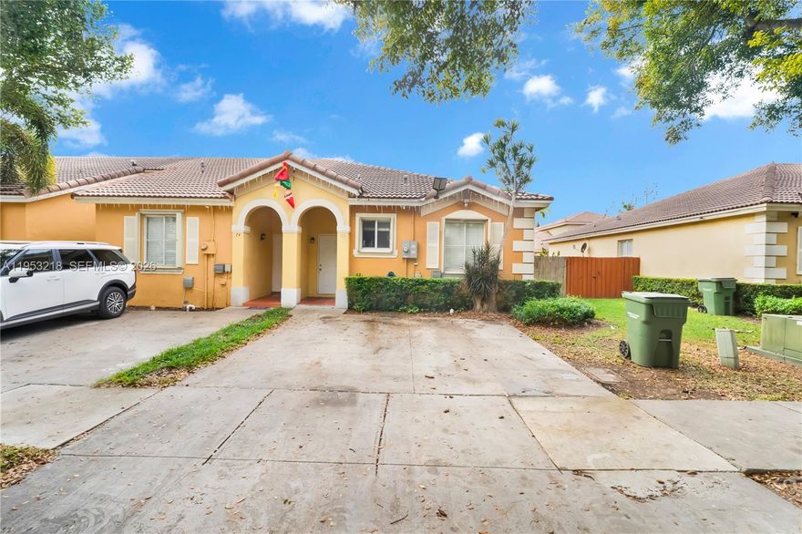 Beautifully recently remodeled and well-maintained 3-bedroom, 2-bath home located in a desirable Homestead community and priced to sell. This home features a unique split layout that can be closed off by a door, effectively creating a 1 bed / 1 bath on one side and a separate 2 bed / 1 bath on the other—ideal for privacy, multi-generational living, guests, or flexible living arrangements. The layout offers the option to live on one side while utilizing the other for extended family, a home office setup, or potential supplemental income, while still functioning as a single-family residence. Low HOA of only $75/month, which covers lawn care and maintenance of common outdoor areas for easy, low-maintenance living. The community is quiet and well kept, and the home has been recently updated and carefully maintained, showing pride of ownership throughout.