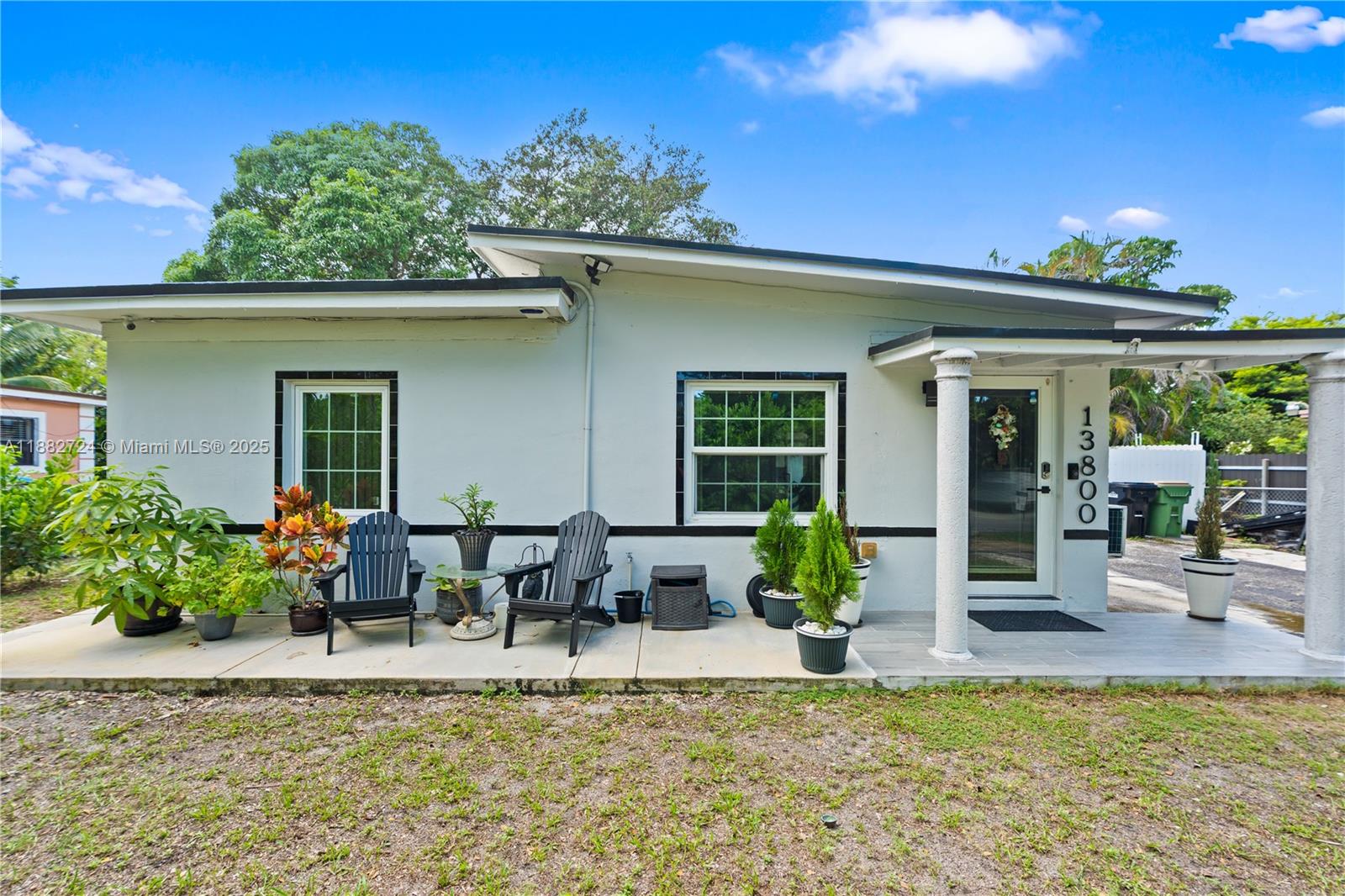 Discover this gem for yourself, a completely remodeled home in a magnificent location! Perfect starter home or investment property. With no association nor restrictions. Enough space to park a Boat and/or RV. Next to I-95 and FL Turnpike. Roof is from 2017. Instant Water Heater. Remodeled kitchen and bathroom with shower, all plumbing is PVC. Central A/C 2016 some mini splits added. Family room all glass windows with high impact, entire home has High Impact doors and Windows. Washer/Dryers are 3 years.