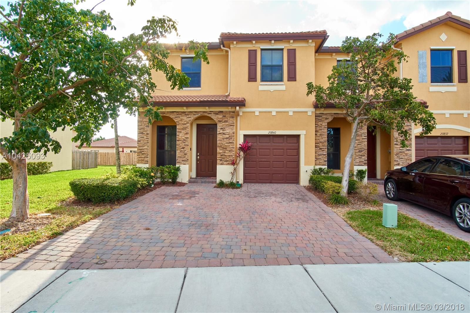 Luxurious 4 bedroom 3.5 bath perfect condition townhome on a corner lot in a newly built community. Upgraded floors. Plenty of parking, clubhouse, community amenities including security and pool.