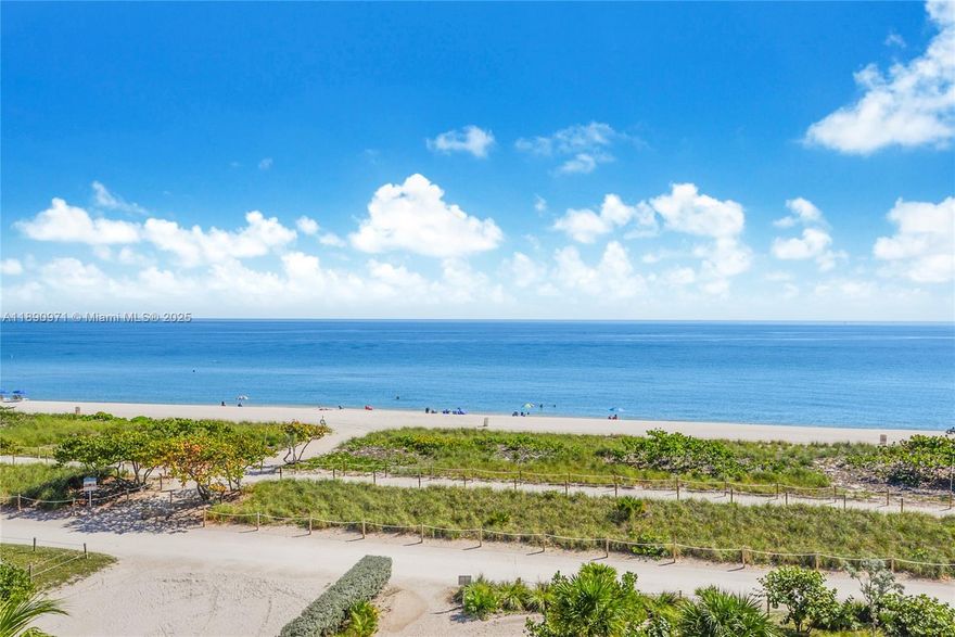 This spacious 2-bedroom, 2-bathroom residence is offering unobstructed direct ocean views from the expansive balcony and living room. Enjoy gentle ocean breezes, morning sun, and breathtaking panoramic views!
The building includes a pool, 24-hour security, meeting room, and a dedicated lobby attendant. The building is currently being enhanced with new glass balconies, adding a sleek, contemporary touch.
Ideally located just steps from fine dining, and the world-renowned Bal Harbour Shops, and only moments away from The Surf Club and Four Seasons Hotel, offering unparalleled access to five-star amenities, and lifestyle experiences.