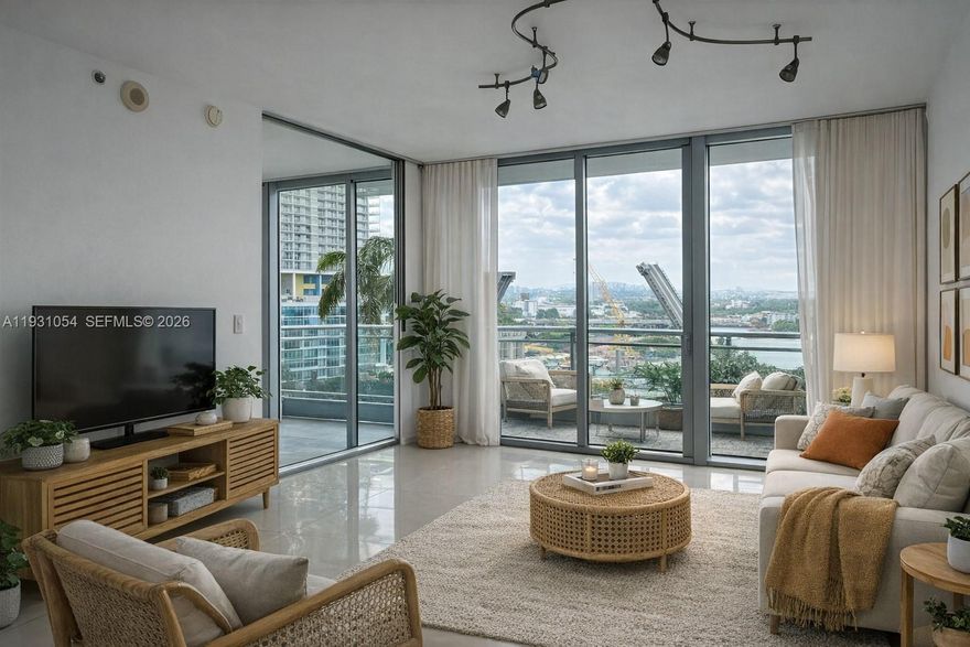 Stunning 1-bedroom residence at Mint Condominiums offering exceptional value for both end-users and investors. Located in the heart of Brickell, this bright and modern unit features an open floor plan, floor-to-ceiling glass, a spacious primary suite, in-unit laundry, and a deep balcony with gorgeous city and river views. The kitchen is equipped with stainless steel appliances, Italian cabinetry, and ample storage, creating a clean and contemporary living experience.

A perfect turnkey investment opportunity, the property comes with an excellent tenant already in place, providing immediate income from day one. Mint is one of the most desirable buildings in the Miami River District, with resort-style amenities including a fitness center, pool, spa, sauna, 24-hour security, valet, and private gated access.

Just steps from Brickell City Centre, world-class dining, the Financial District, and major highways, this location offers unmatched convenience and long-term appreciation potential.

Whether you're looking for a strong-performing rental property or a beautiful Brickell residence, Unit 1408 delivers comfort, lifestyle, and steady returns.

*Photos have been virtually staged