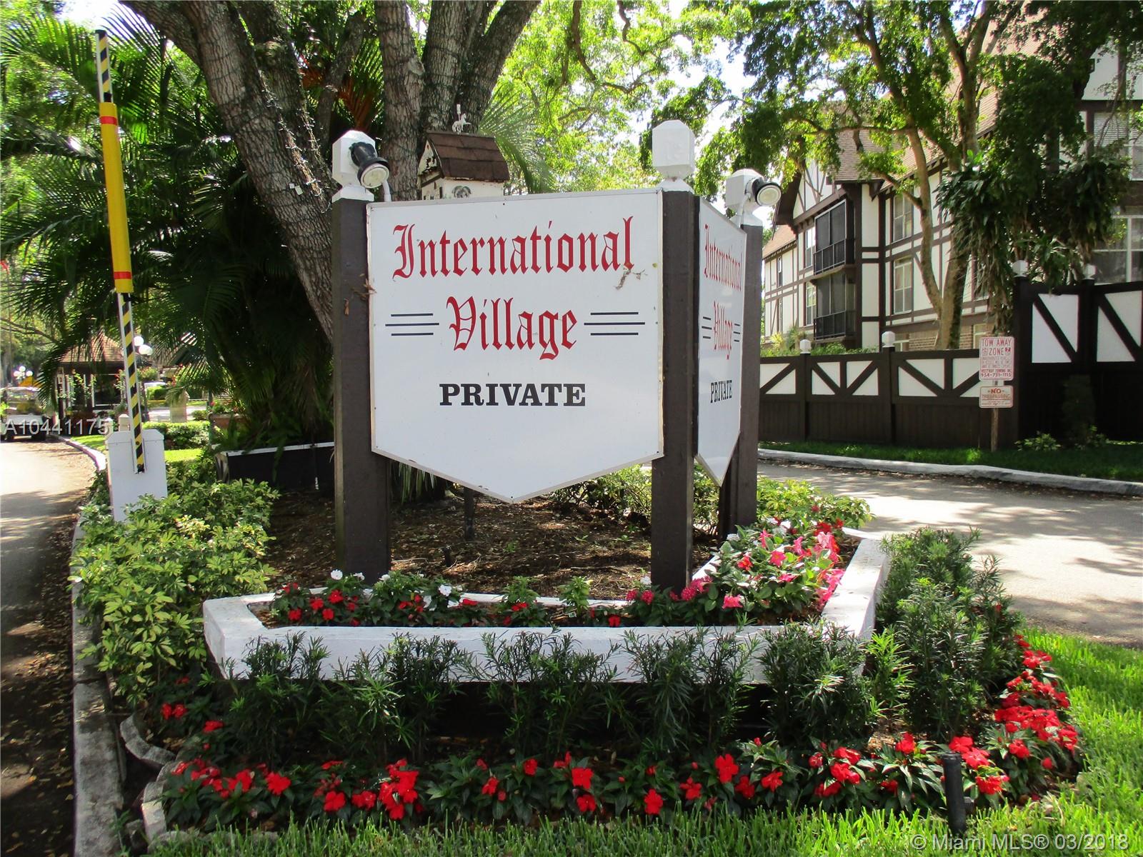 Priced to sell fast!! All ages!! Beautiful second floor 2 bedroom 2 baths unit in the beautiful & well maintained manned gated community of international village. Resort style complex, all ages community with security, close to golf, shopping highways, and great restaurants. Amenities galore: tennis, indoor and outdoor pools, jacuzzi, gym, billiards, card rooms, indoor racketball, indoor golf range, BBQ/picnic area, laundry room and much more. Maintenance includes cable, internet, and water. This tranquil, European inspired community offers an attractive lifestyle rivaled by none. No lease 1st year. $45k/Yr, 670 FICO. Three months maintenance deposit to be held by Assoc for 36 months in escrow, 20% down payment. Sold "AS IS".