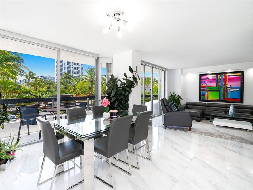 Fully renovated, this condo exudes the elegance of a model unit. It features an imported Italian kitchen, stone countertops, high-end appliances, porcelain floors, custom-built-in closets, and window treatments. Conveniently located on the second floor, with same level parking spot access, the unit also boasts a separate extra-large storage unit. The building is in close proximity to Aventura Circle, Aventura Mall, and Safra Synagogue, and only a short drive to the beach, ensuring unparalleled convenience. Amenities include: gym, sauna, card room, resident lounge, event space, pool, hot-tub, tennis and pickleball courts, walking trails, a 24-hour valet, security gate and front desk attendant. Click virtual tour to explore a 3D model of unit.