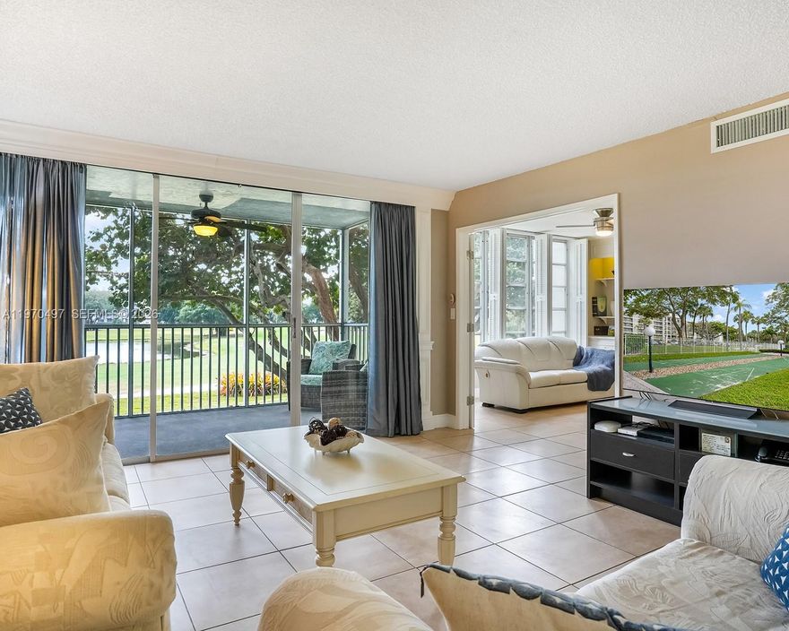 Spacious and well-maintained 2-bedroom, 2-bath condo in a desirable Pompano Beach community. This bright unit features a functional layout with a large living and dining area, ideal for both everyday living and entertaining. The kitchen offers plenty of cabinet space and opens nicely to the main living area.

The primary bedroom includes generous closet space and a private ensuite bathroom. Enjoy peaceful garden and golf course views from your screened balcony — perfect for relaxing mornings or quiet evenings.

Located in a quiet, well-kept community with amenities such as a heated pool and clubhouse. Conveniently close to shopping, restaurants, major highways, and just a short drive to the beach.

Great opportunity for a primary residence, vacation home, or investment property. Priced to sell — schedule your showing today.