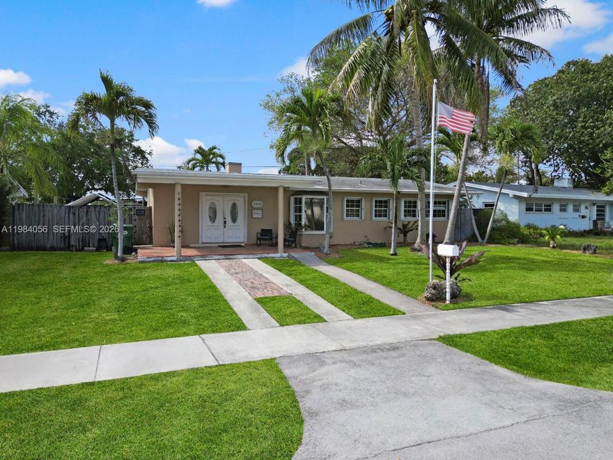 Charming and well-maintained 3- bedroom 2- bath home located in desirable Cutler Bay. This property features a recently updated kitchen with Quartz counter-tops, beautifully renovated bathrooms, and new flooring throughout. Enjoy peace of mind with accordion shutters, a newer roof and A/C, and the warmth of a real fireplace. Outside you will find a 70 ft concrete slab with RV hookup, a large concrete shed for extra storage, and a private fenced in backyard with a mature avocado tree producing delicious fruit- perfect for enjoying South Florida living. Lovingly cared for by the same owners for 25 years. NO FLOOD ZONE. Our community has many family events like golf cart parades, chili cook-offs, wing-fests and much more. Just minutes from downtown Cutler Bay, the Turnpike, and popular Black Point Marina.
