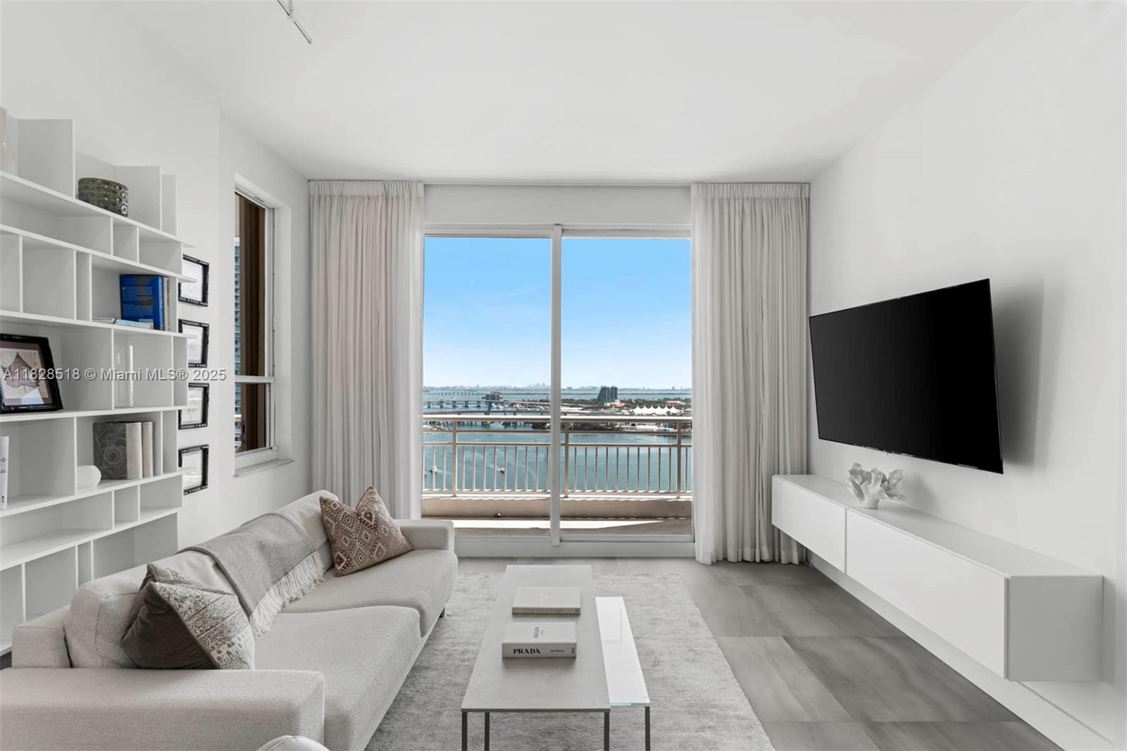Elegantly reimagined 1BD/1.5BA at the sought-after One Tequesta Point on exclusive Brickell Key. This 780 SF residence captures stunning bay and skyline views, with Italian porcelain floors, a custom Scavolini kitchen outfitted with Sub-Zero, Dacor, and Miele appliances, quartz counters, and a Carrara marble bath. The building features a newly renovated lobby, modern business center, 24/7 security, valet, concierge, resort-style pool, fully equipped fitness center, squash/racquetball courts, and sauna. Includes one assigned garage parking space. Sophisticated, private island living just minutes from the energy of Brickell.