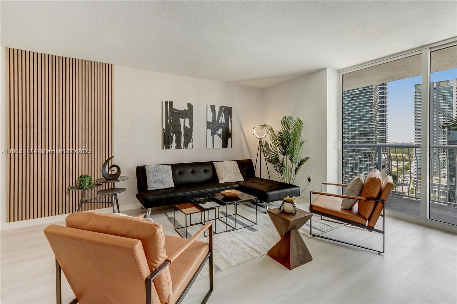 This stunning 3-bedroom, 2-bathroom condo is located in the heart of Brickell. It offers breathtaking city views and partial water views from its wrap around balcony. The condo is elegantly remodeled and professionally decorated with modern bathrooms, quartz kitchen countertops, washer/dryer. The open concept living and dining area provide a perfect space for entertaining guests and satisfying your most discerning Airbnb clients. The perfect turnkey business opportunity, complete with impact window and doors. Unit is sold turnkey. This 5-star building with all the amenities is perfectly located for the best Miami experience.