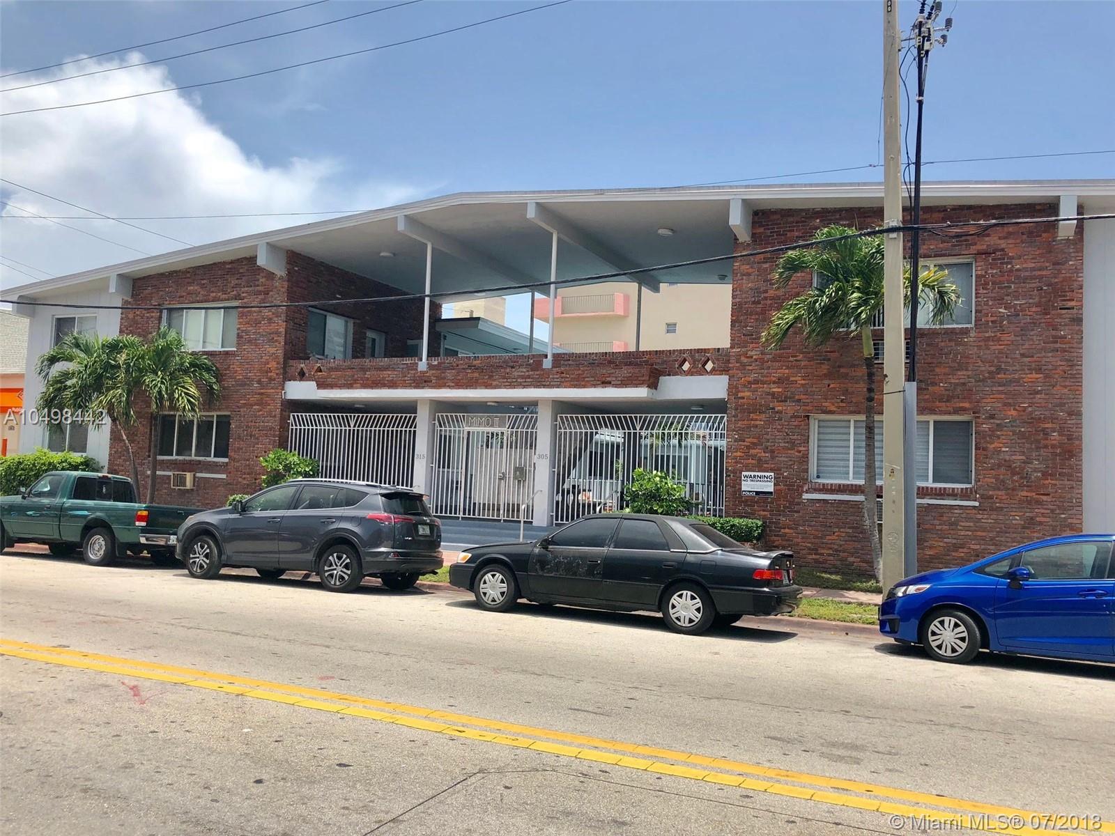 Spacious and bright 1 bedroom 1 bath corner unit in cozy MIMO building with pool. Impact windows and doors.
Great area, walking distance to the ocean, Collins ave, supermarket, restaurants, banks and more.
Street parking.