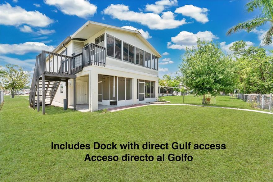 **SHORT SALE!** Light-filled corner home on the Caloosahatchee River with direct Gulf access (no fixed bridges) and stunning Downtown Fort Myers views. Fully renovated upstairs features 3 BR/2 BA and an open-concept living area; downstairs offers 600+ sq ft for a guest suite, rental efficiency.Dock included! perfect for a small boat or jet skis—Short-term rental income is conservatively projected at $60K-$70K annually (assuming one month off for vacancy or personal use) and NOT including the flexible space downstairs. Just 5 minutes to dining, shopping & entertainment. Flexible financing available with only credit score and down payment required, no income verification.