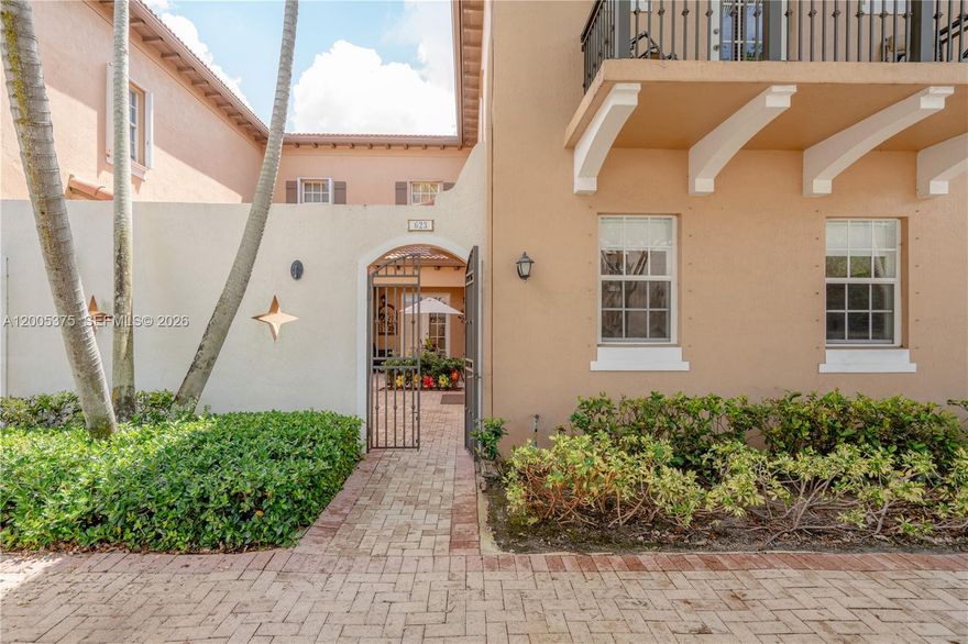 Discover the largest model in the highly sought-after gated community of Cobblestone in Pembroke Pines. This beautifully maintained townhouse offers 3 bedrooms, 3 bathrooms, and a 2-car garage, combining comfort, privacy, and modern living.

The thoughtfully designed floor plan features a full bedroom and bathroom on the first floor—ideal for guests or multi-generational living. Enjoy a bright, open kitchen with stainless steel appliances, including a refrigerator (2024) and dishwasher (2026), along with granite countertops that flow seamlessly into the main living areas, highlighted by tile flooring and high ceilings. Upstairs, you’ll find generously sized bedrooms with walk-in closets.

Additional updates include a washer and dryer (2026) and a water heater installed in September 2023, offering peace of mind and move-in-ready convenience.

This home also features a private courtyard, perfect for relaxing or entertaining outdoors.

Located just steps from the clubhouse, residents enjoy resort-style amenities including a pool, gym, playground, and 24-hour guarded security with patrol. The HOA covers cable, insurance, landscaping, and full access to amenities. No association approval required.

Ideally situated minutes from I-75, Pembroke Gardens, Costco, Whole Foods, shopping, dining, and entertainment, this move-in-ready home offers the perfect blend of space, convenience, and lifestyle.