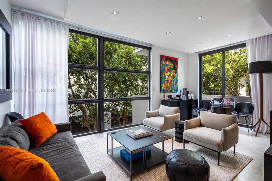 Experience refined elegance in this recently renovated 4-bedroom, 3.5-bathroom, includes a 234 SF studio, three-story corner townhome, ideally situated in one of Miami Beach’s most coveted neighborhoods. Designed for those with exquisite taste, this residence offers a perfect blend of sophistication, comfort, and modern functionality. Step inside to discover bright natural light streaming through hurricane-impact windows and doors, illuminating polished concrete floors and custom built-ins throughout. The home is reflecting attention to every detail. The gourmet kitchen features top-of-the-line appliances perfect for the culinary enthusiast. Enjoy seamless indoor-outdoor living. This is more than just a home-it’s a lifestyle statement in an exceptionally desirable Miami Beach location.