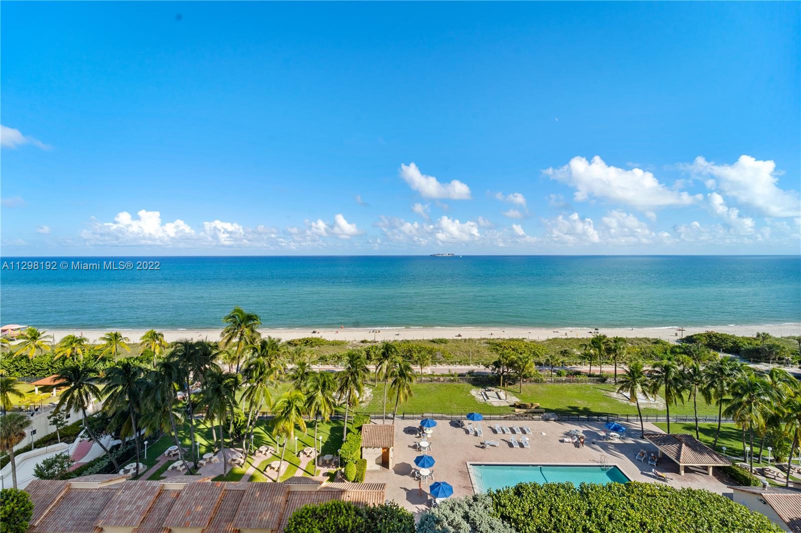 Direct ocean views from every room in this 2 bedroom, 2 bathroom 1,034 SF condo in the Club Atlantis building which sits on the sand in Miami Beach. Enjoy an oversized balcony facing the ocean and accessible from the living room and master bedroom. Club Atlantis is a full service condo with concierge, security, and valet parking. Amenities include pool, gazebos, gym, sauna, function rooms and WiFi. Completely walkable area to all restaurants, shopping, cafes, Lincoln Road and the Faena District.