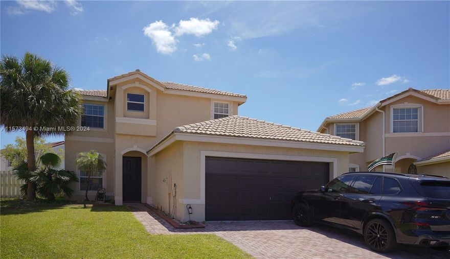 Experience the epitome of Florida living in this captivating Miramar gem. With 3 bedrooms and 2.5 bathrooms, this home is an investors dream and a family's paradise. Nestled within a gated community, indulge in luxury amenities like garbage pick-up, two clubhouses with pools, fitness centers, tennis courts, and basketball courts. Don't just dream of the Florida lifestyle- live it to the fullest in this exceptional residence. Schedule your viewing today, this house wont last!