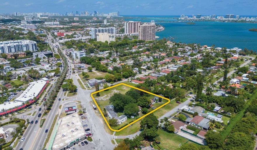 Introducing Biscayne & 108th, a rare opportunity to acquire nearly 2-acres of multi-family development land with protected water views just outside the Miami Shores neighborhood. The site has special allowances for a 177-unit, 8-story multi-family project via covenant, the spacious footprint for which, provides flexibility as far as building and parking layout.