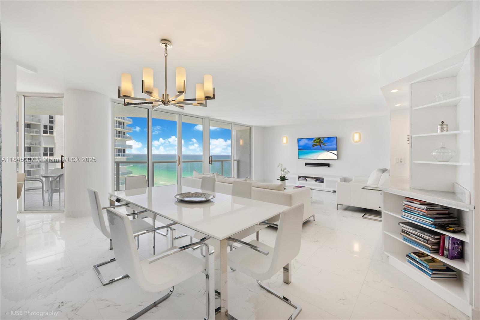 Fully furnished 2 bedroom/2 bath condo in Oceania Tower 1. This unit has been substantially remodeled with modern appliances, furniture, fixtures and finishes. Floor to ceiling windows and large open balcony offer gorgeous ocean views and spectacular sunrises. Rental includes membership to Oceania Health Club & Spa and Private Beach Club. Please allow 24-48 hours notice for showings as it is presently tenant occupied. Call LA for details.